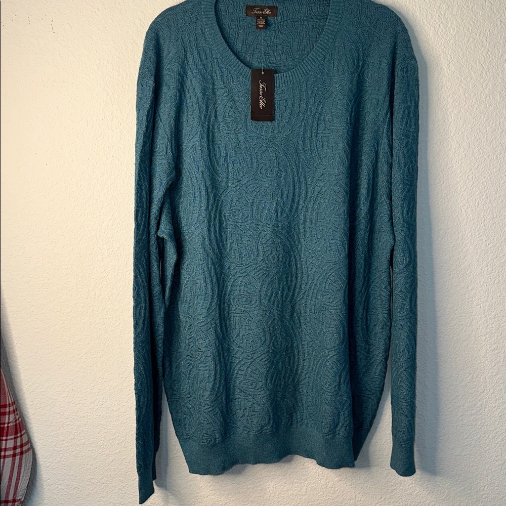 Tasso‎ Elba Teal Crewneck Sweater